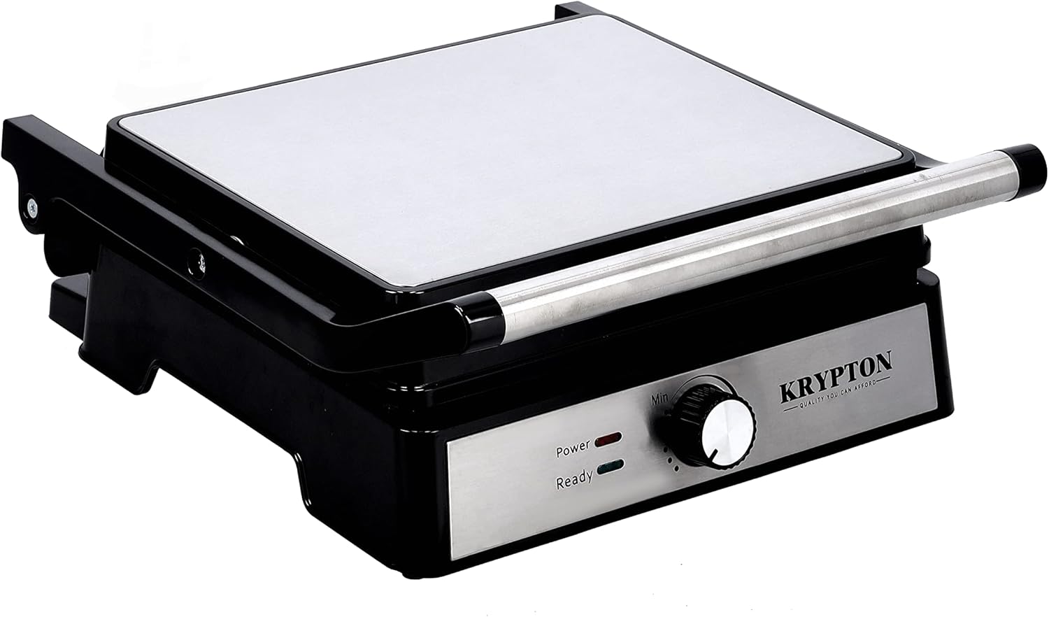 Krypton 4 Slice Grill Maker 2000 W KNGM6359 - Silver/BlackKitchen AppliancesSlice contact grill 180-degree open design Cool touch safe handle Non-stick coating for easy cleaning Overhead safety protection